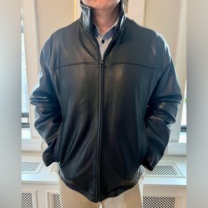 Jos. A. Bank Men’s Black Leather Jacket NWOT